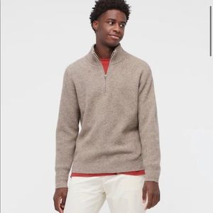 Uniqlo Men Soft Soufflé Knit Middle Gauged Half-zipped Jumper